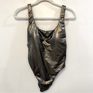 LA BLANCA NWT Metallic One-Piece reversible Swimsuit